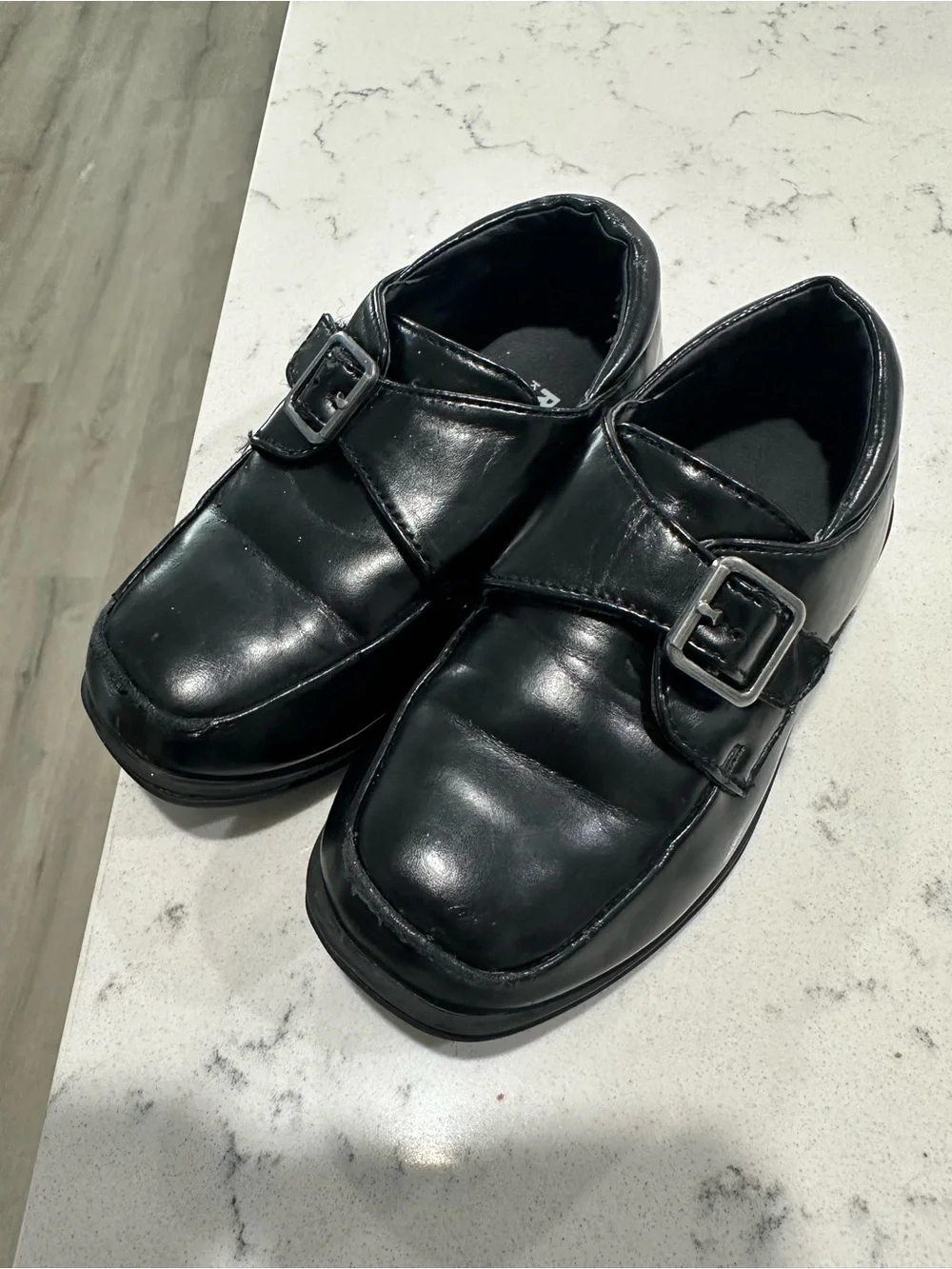 Black Buckle Loafers